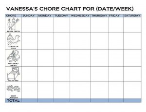 kids chore list