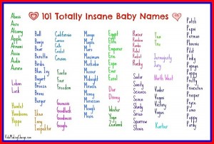 strange baby names